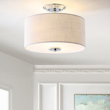 Marc 15" Metal LED Semi-Flush Mount - JONATHAN Y